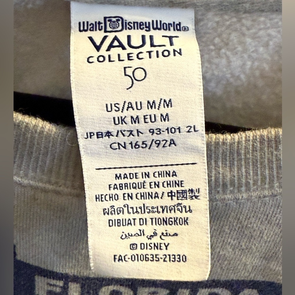 Walt Disney World 50th Anniversary Vault Collection Sweatshirt - Unisex Size Med - Picture 10 of 10